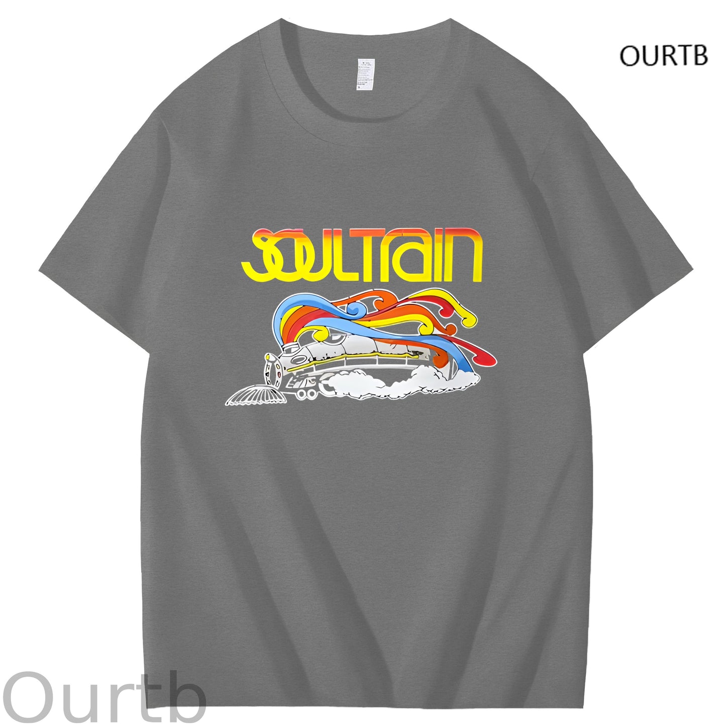 Soul Train Rock Funny Adult Art Pattern Print T-Shirt