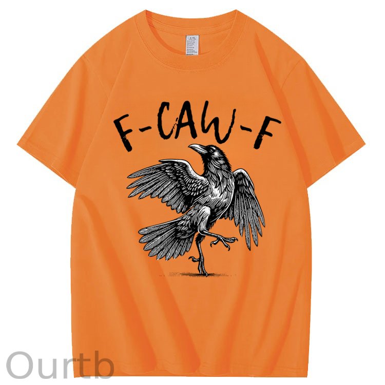 F-Caw-F Crow Raven 100% Cotton T-Shirt