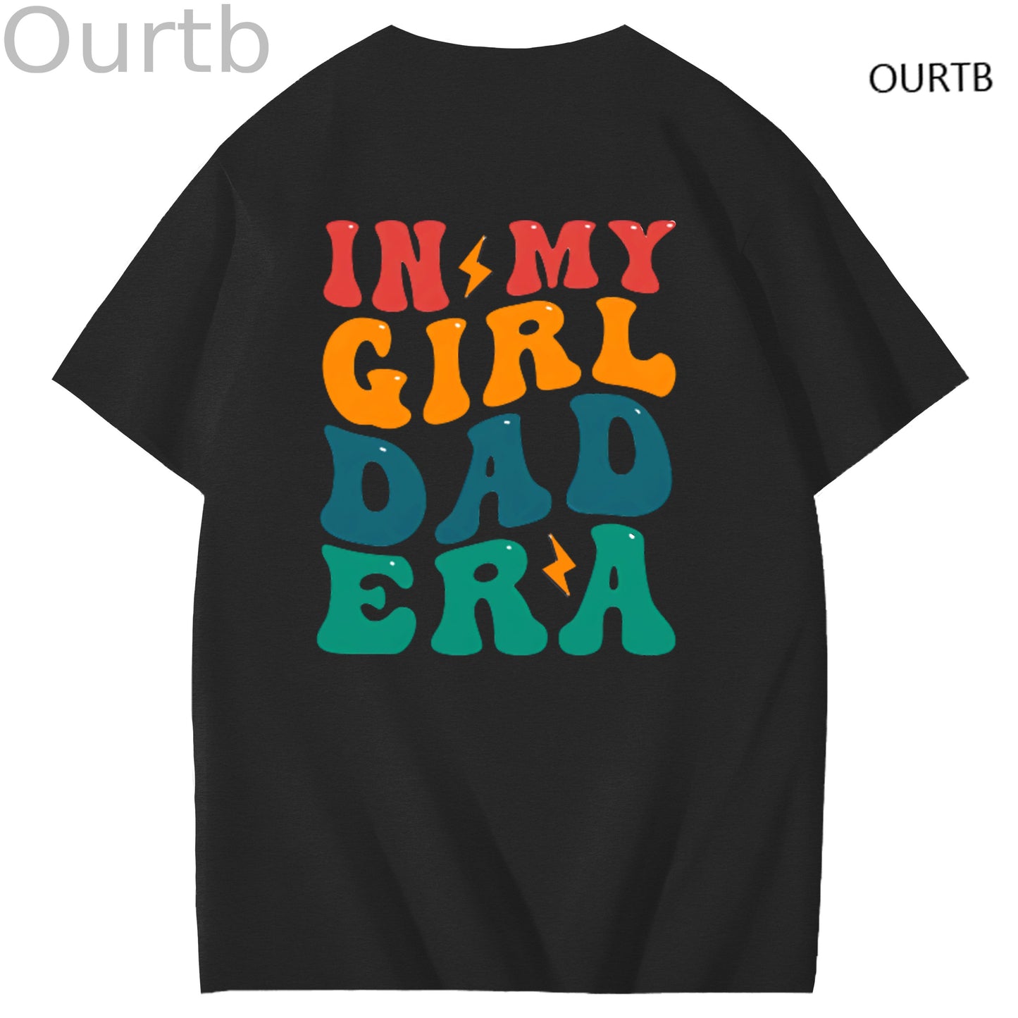 TS Fans In My Girl Dad Era Funny Art Pattern Print T-Shirt