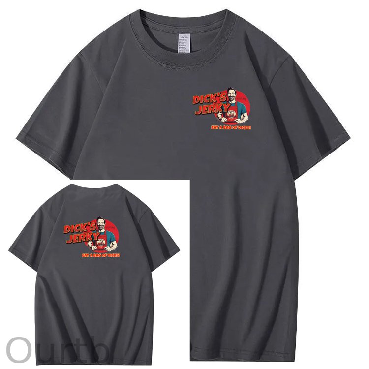 Dick’s Jerky Pattern Print Crew Neck T-Shirt