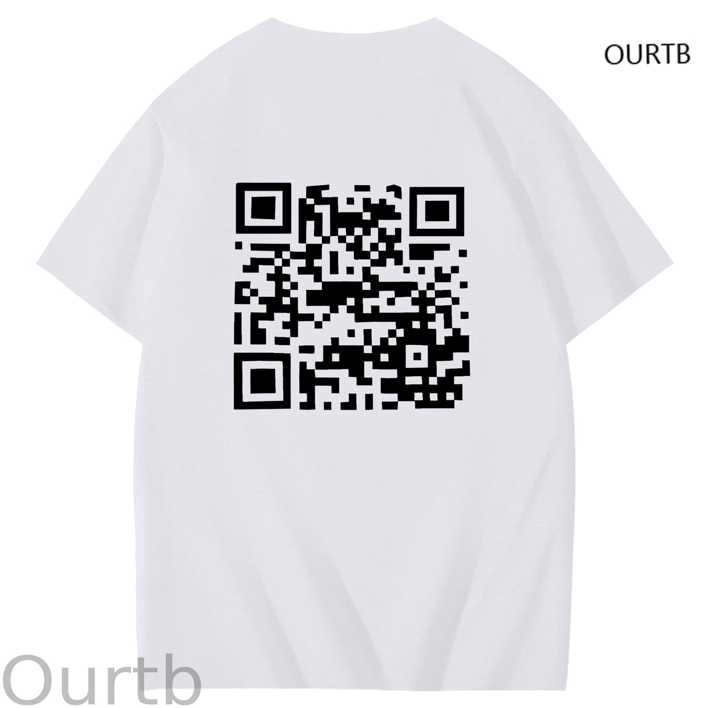 QR Code Funny Adoult Art Pattern Print T-Shirt