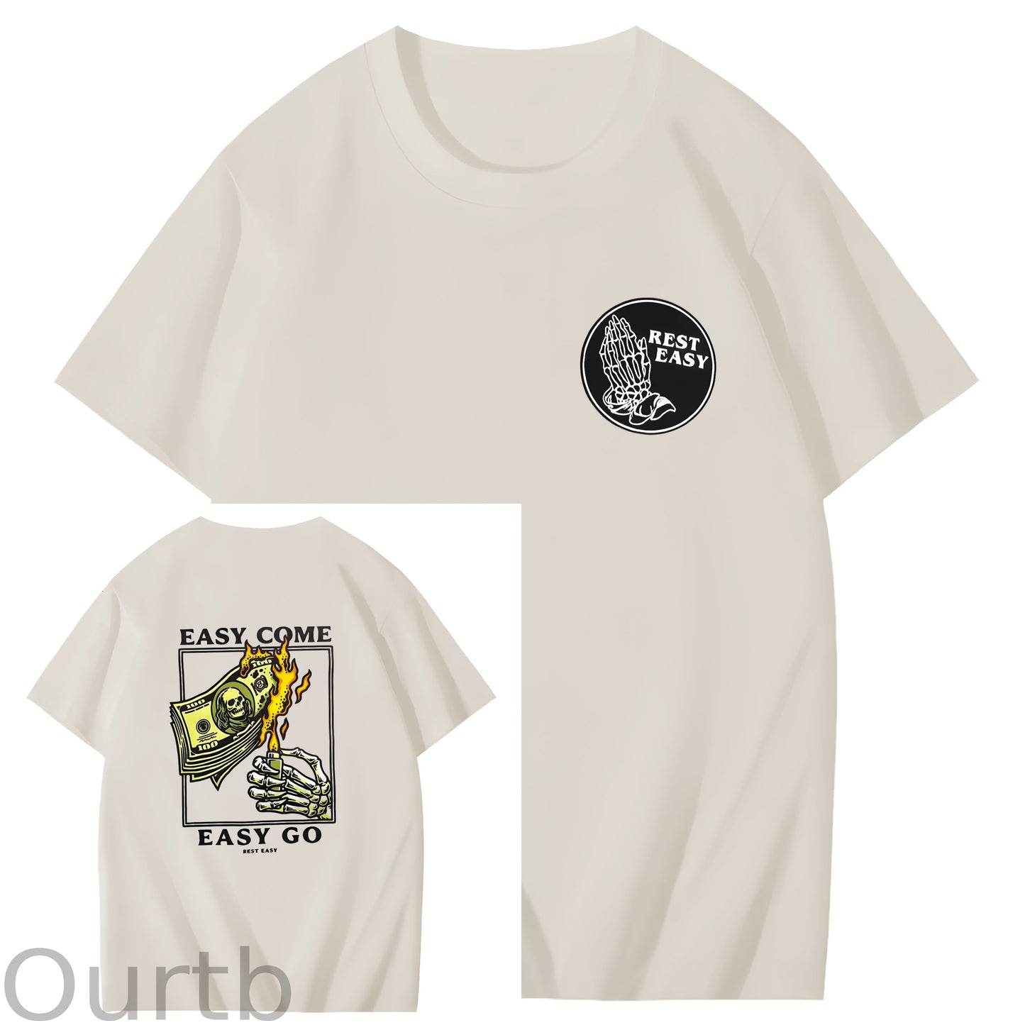 Easy Come Easy Go Art Pattern Print T-Shirt