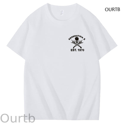 I‘m 97% Sure You Don't Like Me But I'm 100% Sure I Don't Care Generation X Est 1970 Funny Art Pattern Print T-Shirt