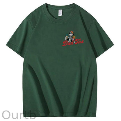 Dad Tax Pattern Print Cotton T-Shirt