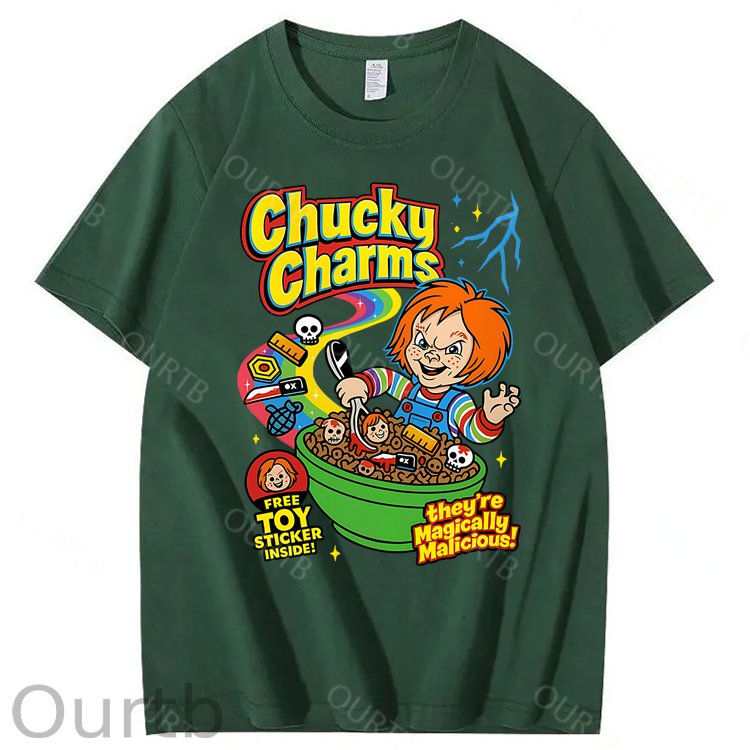 Chucky Charms Halloween 100% Cotton T-Shirt
