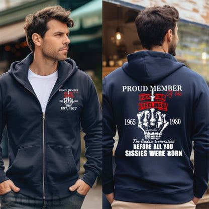Gen X Proud Member Of The Fuck Your Feelings T-shirt, The Badass Generation T-shirt, Unisex Comfort Hoodie, Custom Year Of Birth Sweatshirt