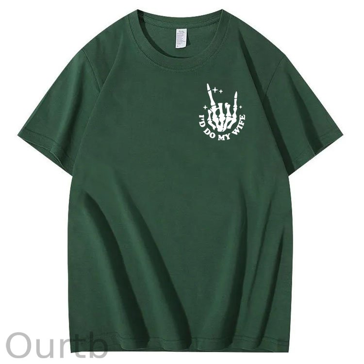 Today I Don't Feel Like Doing Anything Except My Wife Funny  Pattern 100&Cotton Print T-Shirt