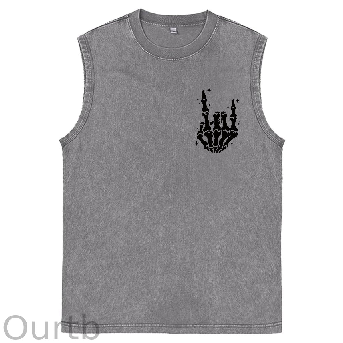 Just A Dad Who Always Came Back With The Milk Print Washed Cotton Sleeveless Tank Tops