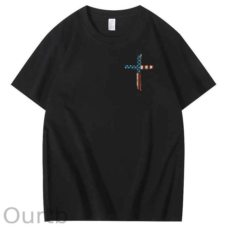 Stand For The Flag Kneel For The Cross 4th Of July T-Shirt