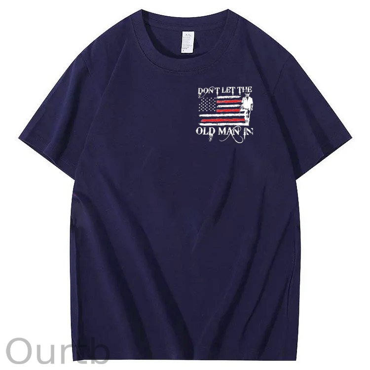 Don't Let The Old Man In Pattern 100&Cotton Print T-Shirt