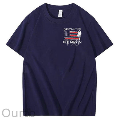 Don't Let The Old Man In Pattern 100&Cotton Print T-Shirt