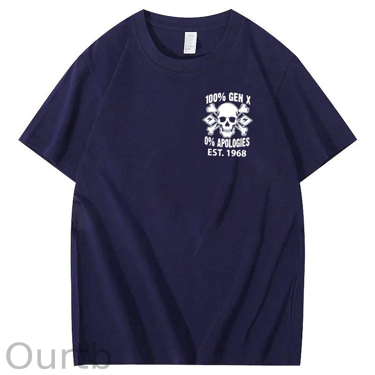 100%Gen X Pattern Print Crew Neck T-Shirt