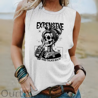 Expensive Gen X Women's Sleeveless T-Shirt, Tank Top