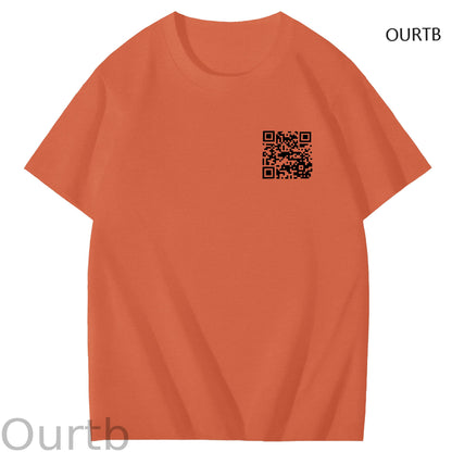 QR Code Funny Adoult Art Pattern Print T-Shirt