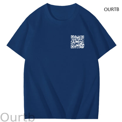 QR Code Funny Adoult Art Pattern Print T-Shirt