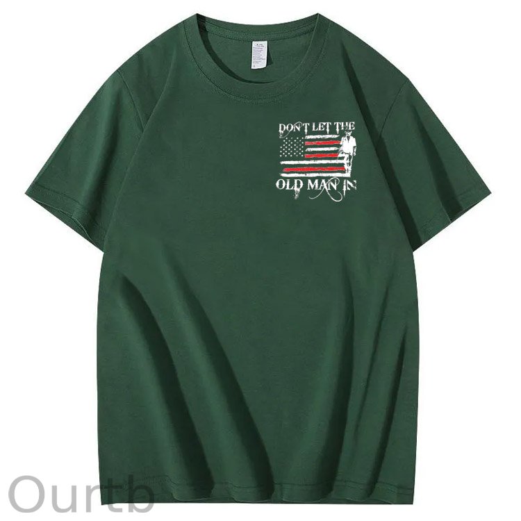 Don't Let The Old Man In Pattern 100&Cotton Print T-Shirt