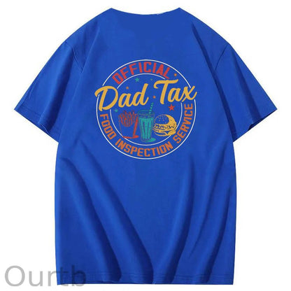 Official Dad Tax Pattern Print 100%Cotton T-Shirt