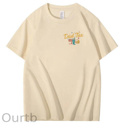 Official Dad Tax Pattern Print 100%Cotton T-Shirt