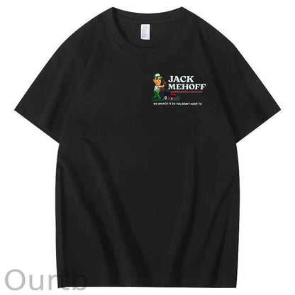 We Whack It So You Don't Have To  Pattern  Print 100%Cotton T-Shirt