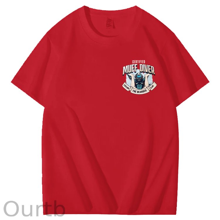 Certified Muff Diver Art Pattern Print T-Shirt