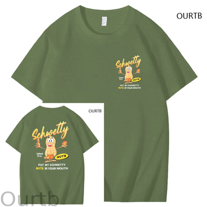Schwetty Put My Schwetty Nuts In Your Mouth Art Pattern Print T-Shirt