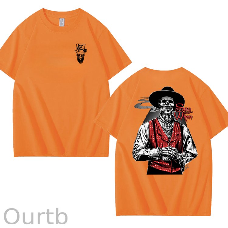 Say When Old West Death Dealers Collection Tombstone Ghost Town Zombie T-Shirt, Cowboy Shirt, Full Color, Full Size