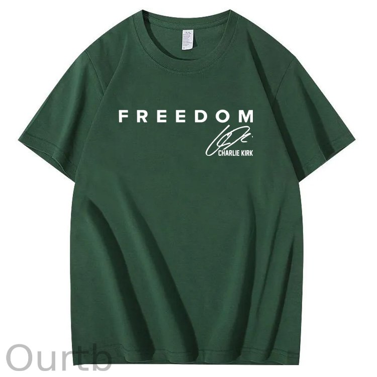 Freedom Pattern100% Cotton T-Shirt