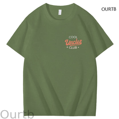 Uncle The Man The Myth The Bad Influence Cool Uncle Club Art Pattern Print T-Shirt