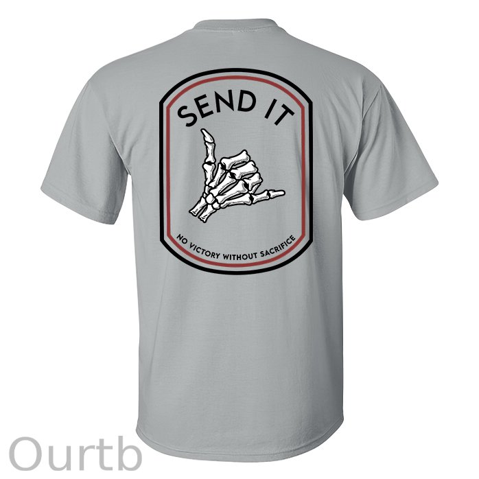 Send It Skull Printed Men's T-shirt