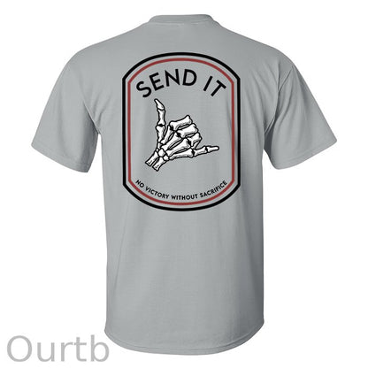 Send It Skull Printed Men's T-shirt